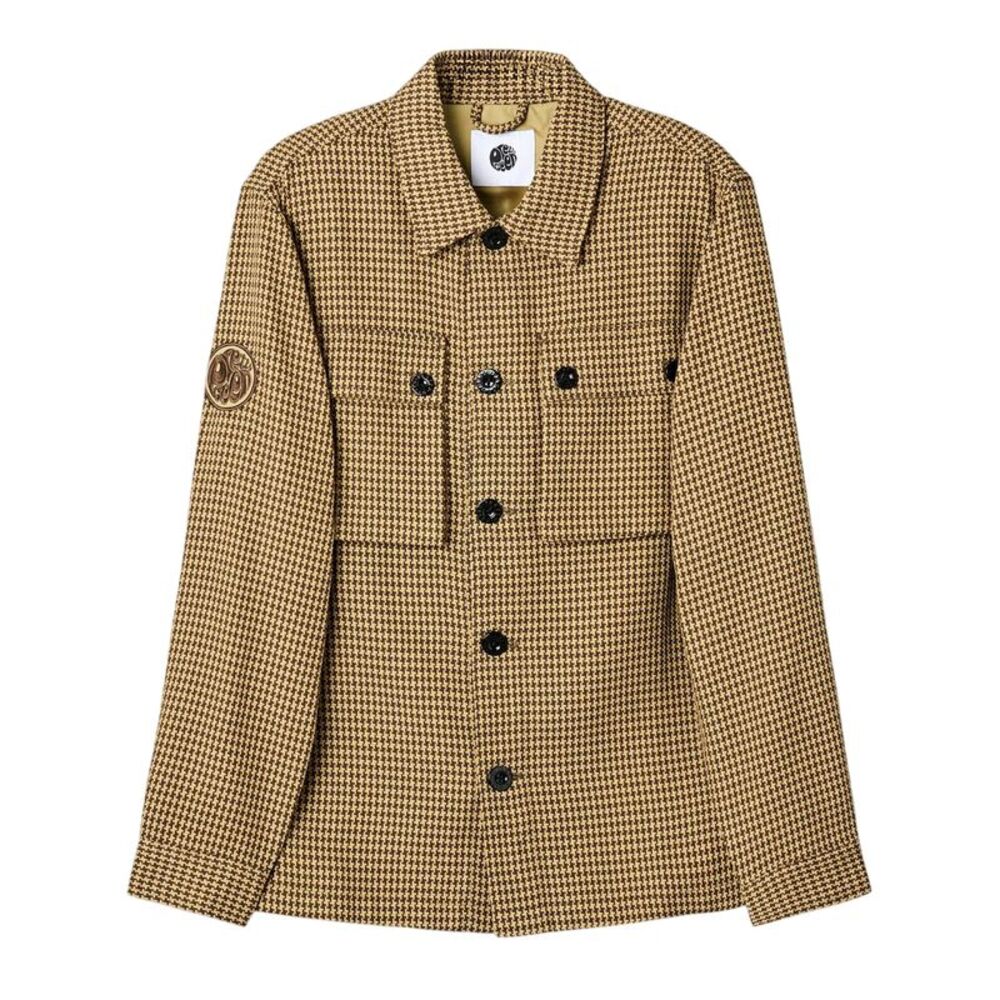 Pretty Green Mens Kilburn Overshirt / Taupe